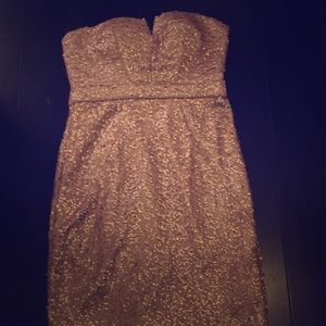 Embellished gold dress